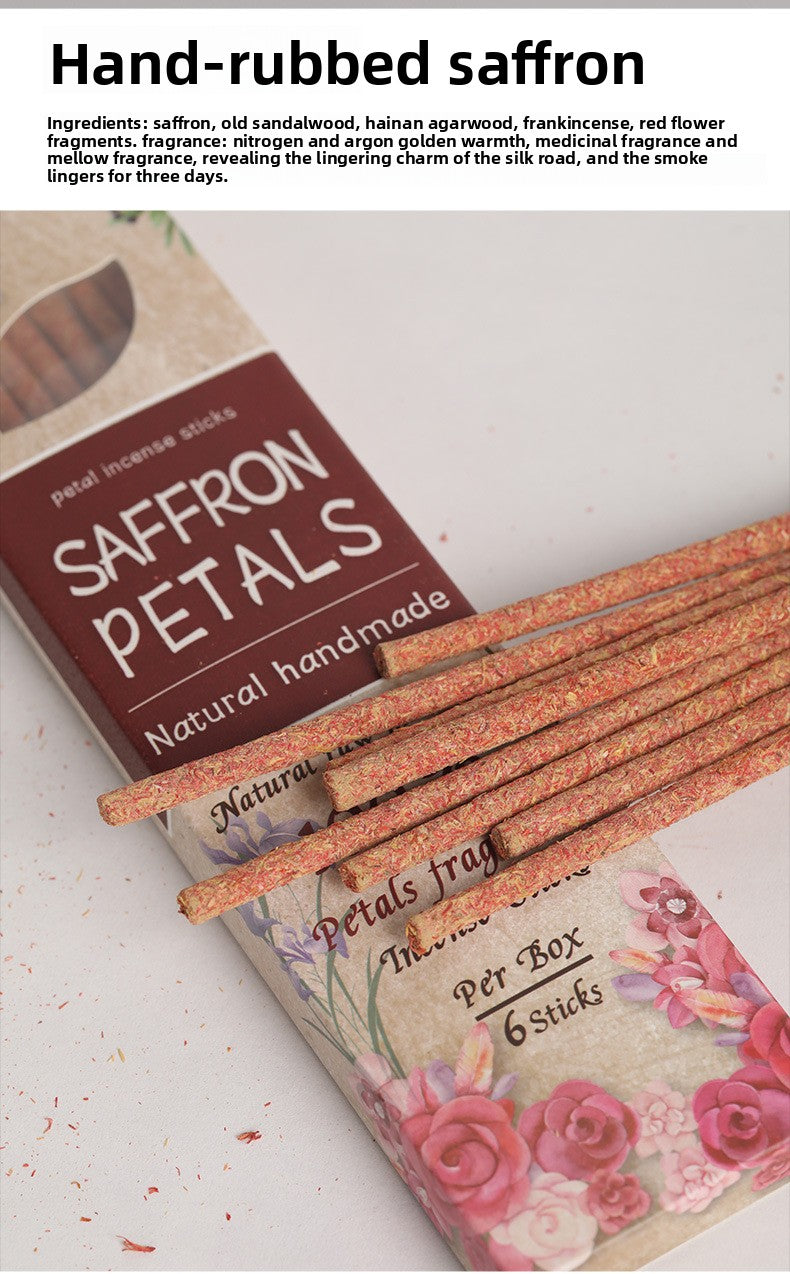 zensoullab Argentina Incense Rose Osmanthus Petal Incense Fragrant Incense Azalea Sandalwood Saffron Incense Sticks Home Use