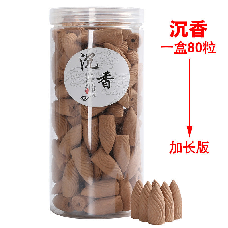 zensoullab Natural Backflow Incense Pellets Long-lasting Sandalwood Agarwood Home Indoor Incense Backflow Tower Aromatherapy Ornament Toilet