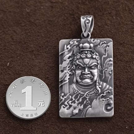 zensoullab Fudo Myooh Pendant for Men Rooster Zodiac Buddha Amulet Talisman