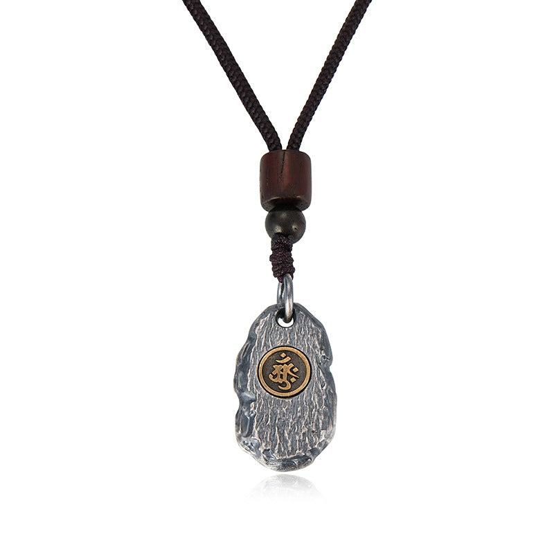 zensoullab Zodiac Birth Buddha Pendant Men Thai Silver Necklace Women Vintage Distressed Silver Chain Car Keychain Pendant