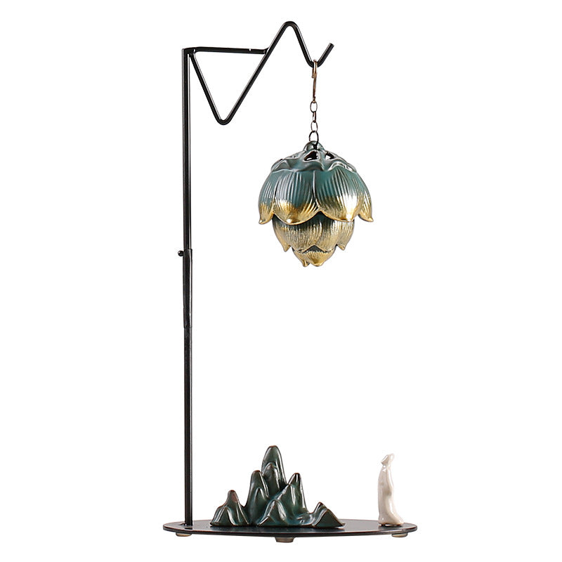 zensoullab Creative Backflow Incense Burner Home Indoor Incense Hanging Ball Chinese Zen Style Home Decoration Tea Ceremony Sandalwood Agarwood Incense Burner