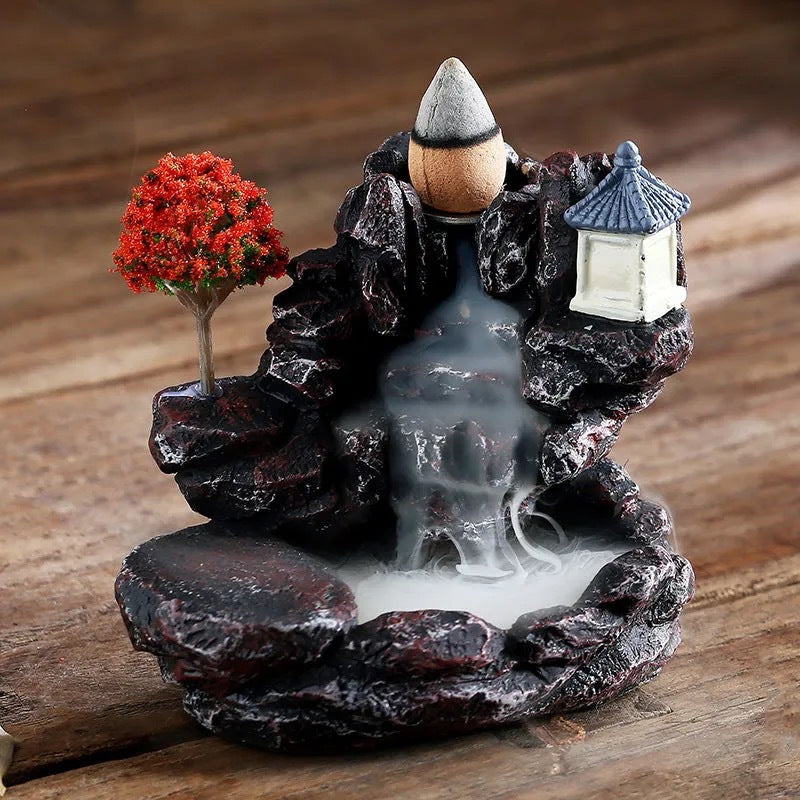 Zensoullab Backflow Incense Burner Resin Ceramic Creative Decoration Aromatherapy Sandalwood Burner Home Aromatherapy Incense Burner Zen