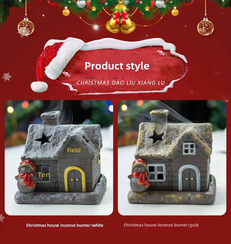 zensoullab Christmas themed ceramic incense burner
