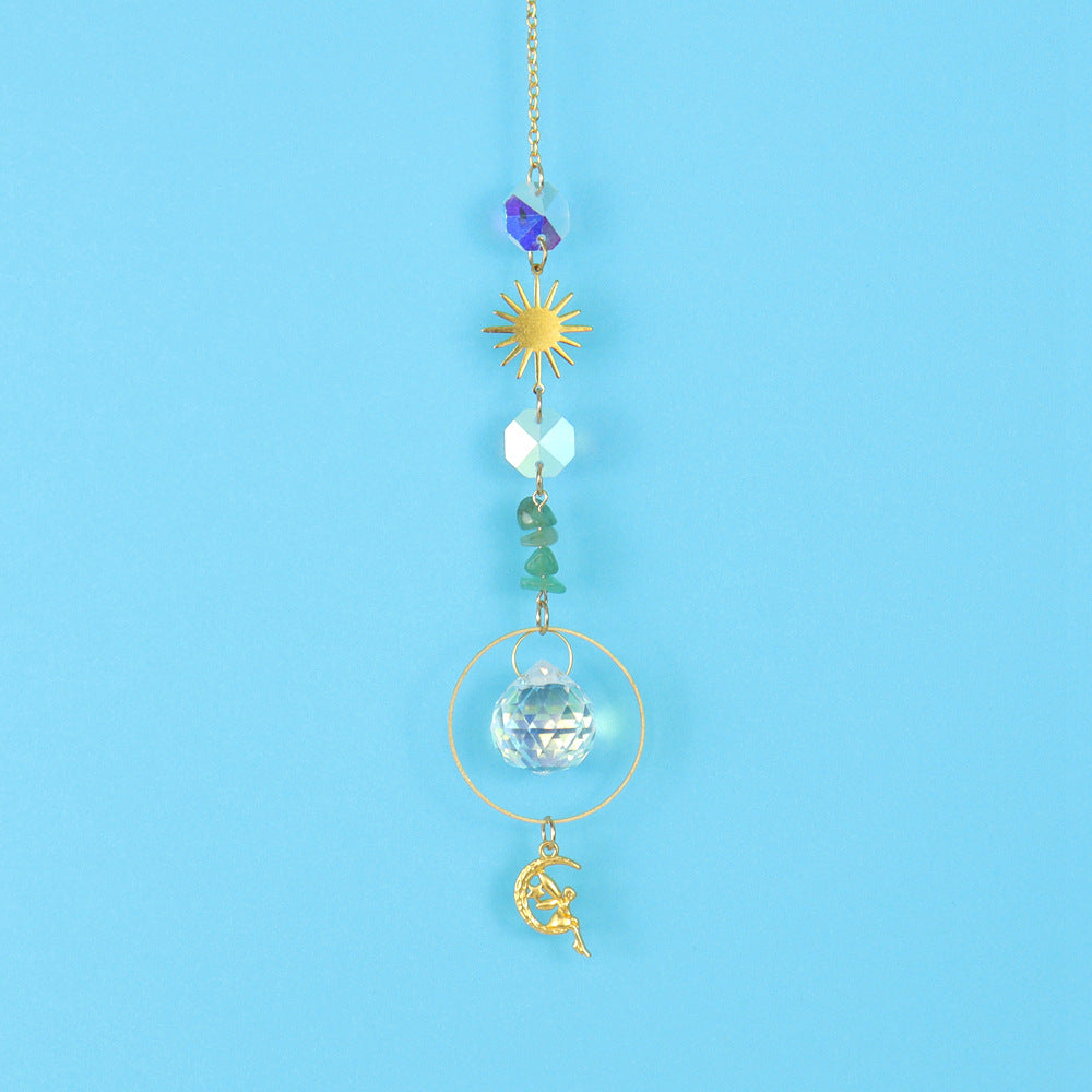 zensoullab Crystal Sun Catcher Crystal Pendant Light Hanging Garden Decoration Pendant Light Crystal Accessories