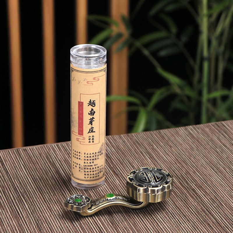 zensoullab Ruyi Auspicious Chinese Incense Burner Small Cloud Shape Non-Stick Incense Burner for Home Indoor Tea Ceremony Incense Desktop Mini Ornament