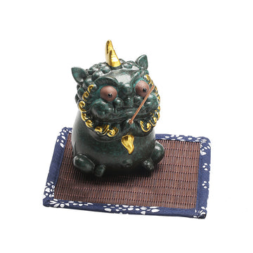 Zensoullab Creative Lucky Ceramic Incense Burner Decoration Tea Pet Incense Burner Living Room Decoration Household Sandalwood Incense Burner