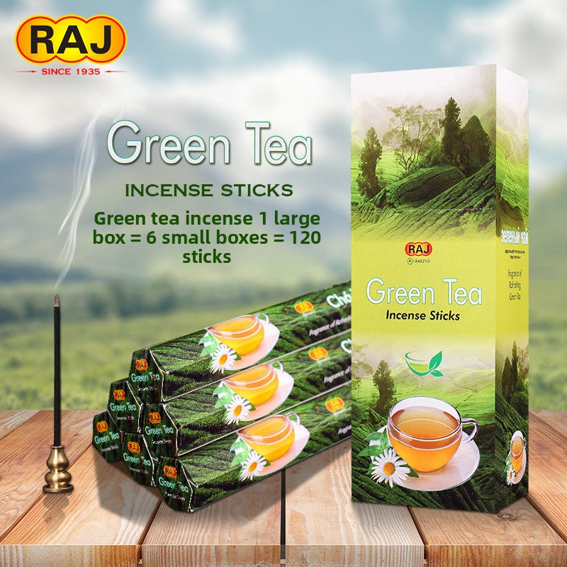 zensoullab Indian Incense Green Tea en Tea Authentic Indian Original Imported Handmade Aromatherapy Incense Stick 843