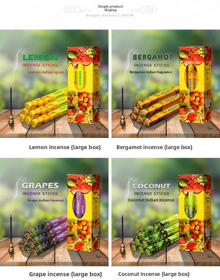zensoullab Indian Incense 7 Fragrance Fruit Series Authentic Imported Indian Incense Incense Stick Fragrant Fresh