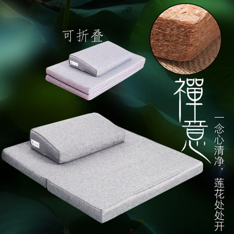 Zensoullab Meditation Cushion Meditation Cushion Coconut Palm Folding Meditation Static Cushion Home Kneeling Buddha Worship Thickened Plate Cushion Upper Cushion