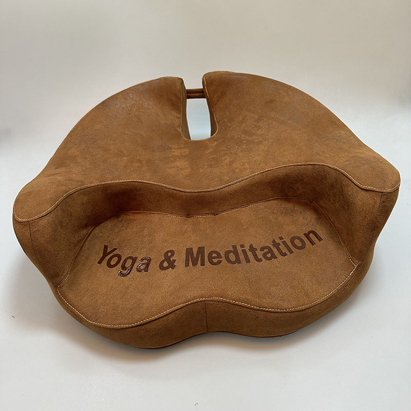 zensoullab Double Disc Memory Foam Cushion Yoga Long Sitting Non-Collapsing Removable Washable Meditation Cushion Meditation Seat Zen Meditation Cushion