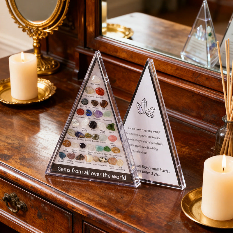 zensoullab Natural Crystal Mineral Specimen Mini Amethyst Raw Stone Gemstone Agate Crystal Craft Mineral Specimen Box