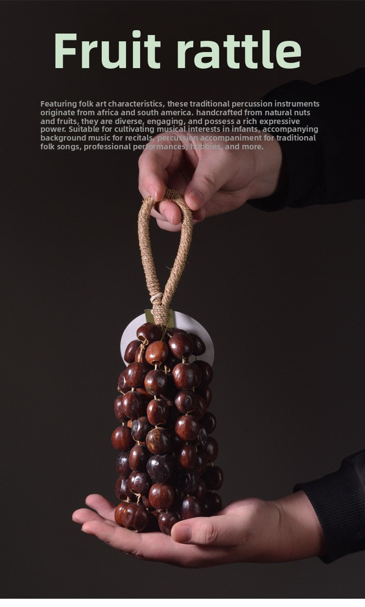 zensoullab Van Wood Fruit South African Fruit Shell Rattle Natural Plant Concert Accompaniment Small Sound Beam White Noise Healing Hand Wind Chime