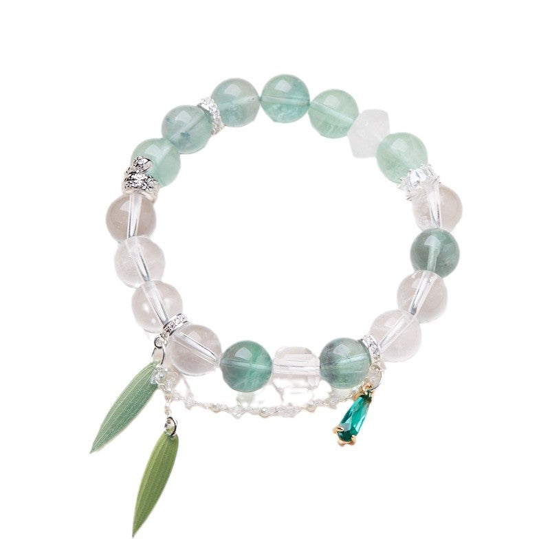 zensoullab Temple Style Chinese White Crystal Bracelet for Women Snake Year Zodiac Year Original Bracelet