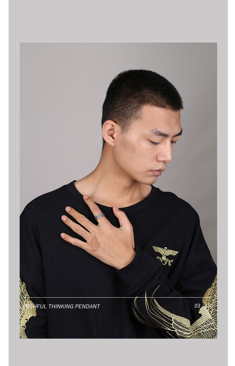 zensoullab Original Design Thai Silver Vintage Buddha Cave Ring for Men and Women Creative Personality National Style Trendy Open Ring