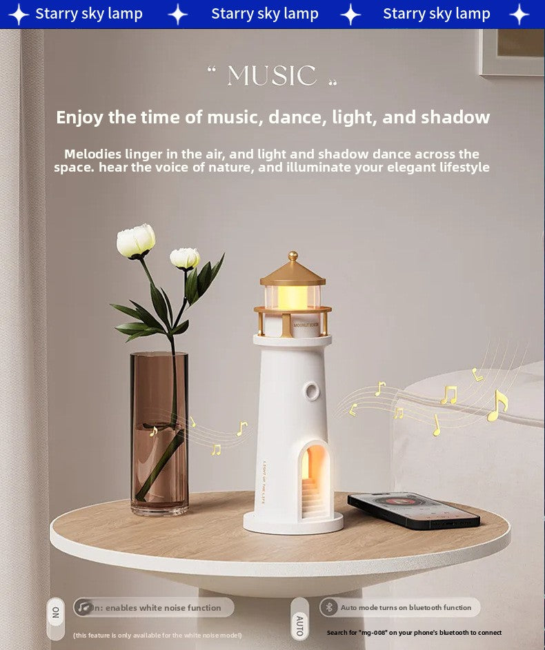 zensoullab Moonlight Lighthouse Projection Lamp Atmosphere Bedroom Bedside Sleep Companion Night Light Desktop Creative High-end Ornament