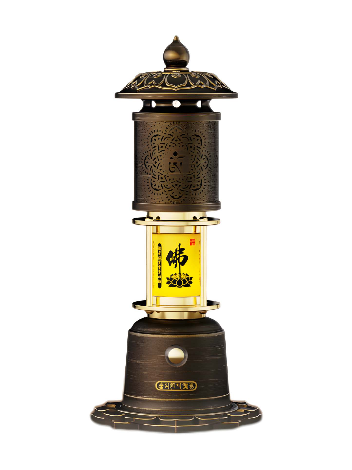 The Sacred Light Artistic Awakening Lighthouse Aroma Lamp features integrated functions of a speaker, aromatherapy, and ambient lighting.