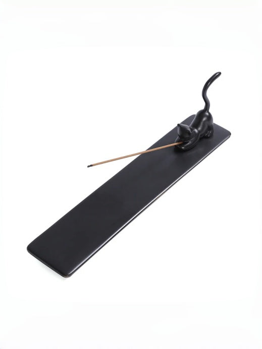 Cross-Border Ceramic Kitten Aromatherapy Burner Ornament Creative Cute Cat Home Indoor Creative Incense Holder Incense Stand Incense Tray