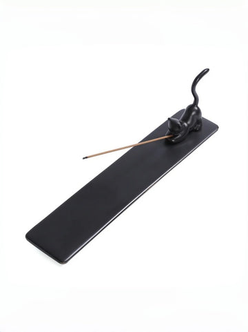 Cross-Border Ceramic Kitten Aromatherapy Burner Ornament Creative Cute Cat Home Indoor Creative Incense Holder Incense Stand Incense Tray