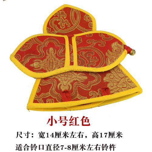 zensoullab Nepal Handicrafts Handmade Ritual Tools Set Vajra Bell and Pestle Set Ritual Bell Packaging Bag Bell and Pestle Cover Buddhist Supplies Set