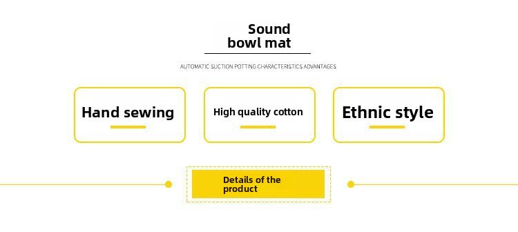 Zensoullab Nepal Handmade Embroidery Sound Bowl Washer Buddha Sound Bowl Base Yoga Buddha Sound Bowl Bottom Mat Himalaya Bowl Pad Direct Supply
