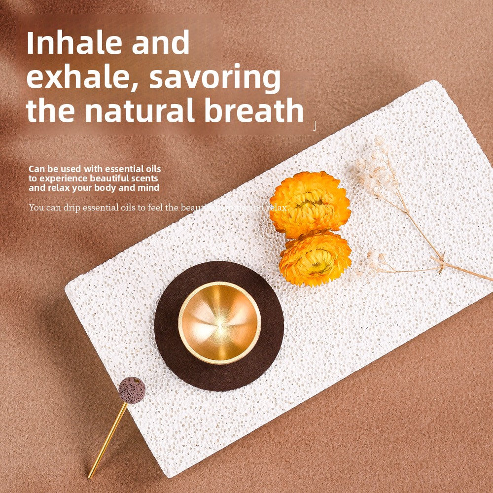 zensoullab Mini Singing Bowl Essential Oil Ornament Handmade Copper Bowl Sound Therapy Meditation Relaxation Stress Relief Gift