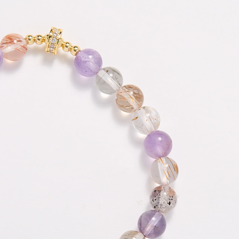 zensoullab6MM Bracelet Female S925 Silver Amethyst Zakiram Crystal Bracelet