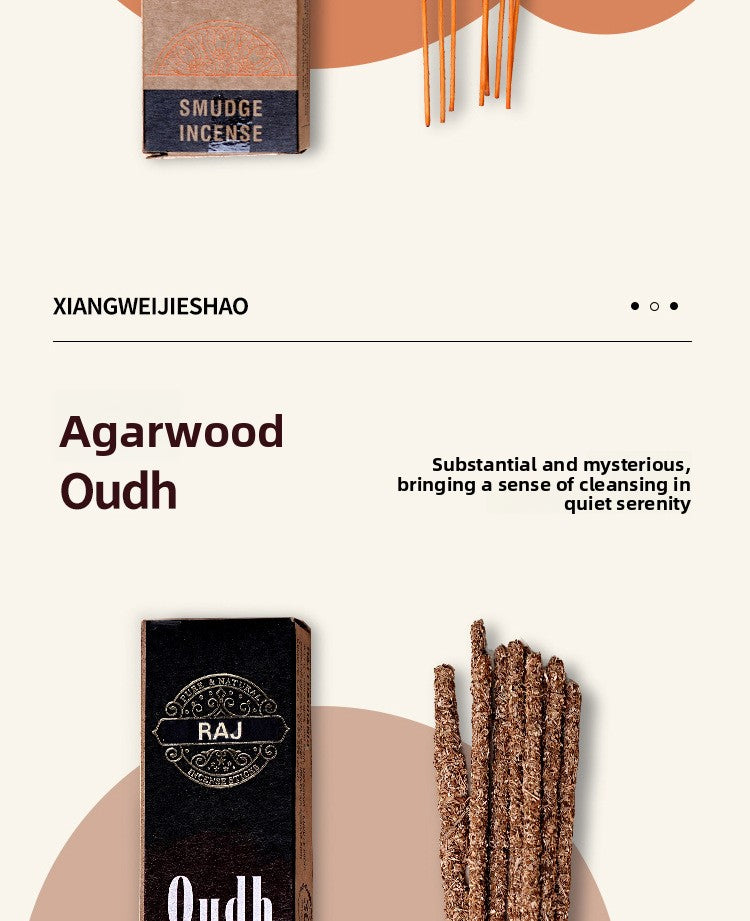 zensoullab Indian Incense Imported Handmade Aromatherapy Sticks Natural Resin Incense Peruvian Sacred Wood Sandalwood Incense Sticks