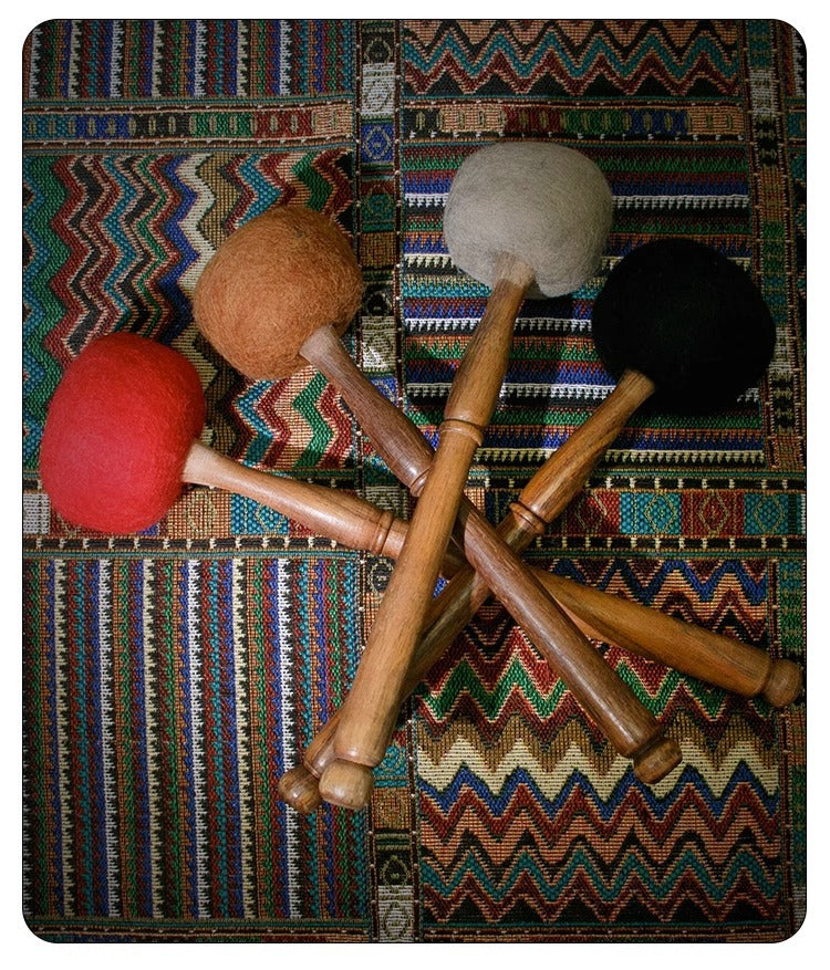 zensoullab Nepal Handmade Wool Felt Knocking Stick Tibetan Singing Bowl Mallet Sound Therapy Buddha Sound Bowl Accessories Buddha Sound Bowl Stick Hammer