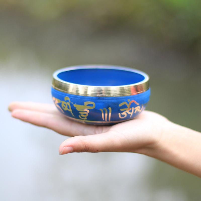 zensoullab Nepal Handmade Buddha Sound Bowl Chanting Bowl Singing Bowl Yoga Meditation Bowl Copper Chime Ritual Bowl Healing Buddha Sound Bowl