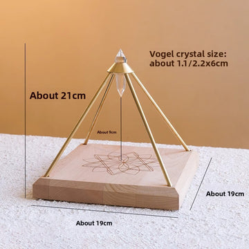 zensoullab Natural Vogel Crystal Pyramid Ornament Home Raw Crystal Energy Purification Amplifier Decorative Ornament