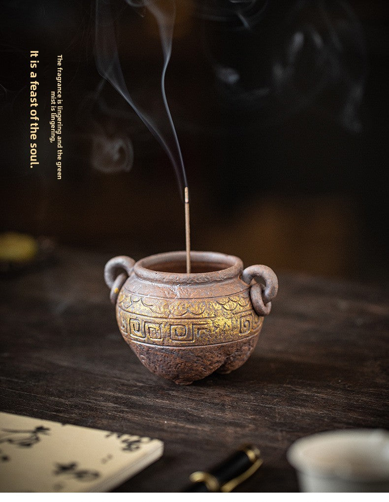 Zensoullab Zen Chinese Ancient Fragrance Incense Inserted Incense Burner Creative Home Living Room Desktop Tea Room Space Desktop Decoration Incense Burner