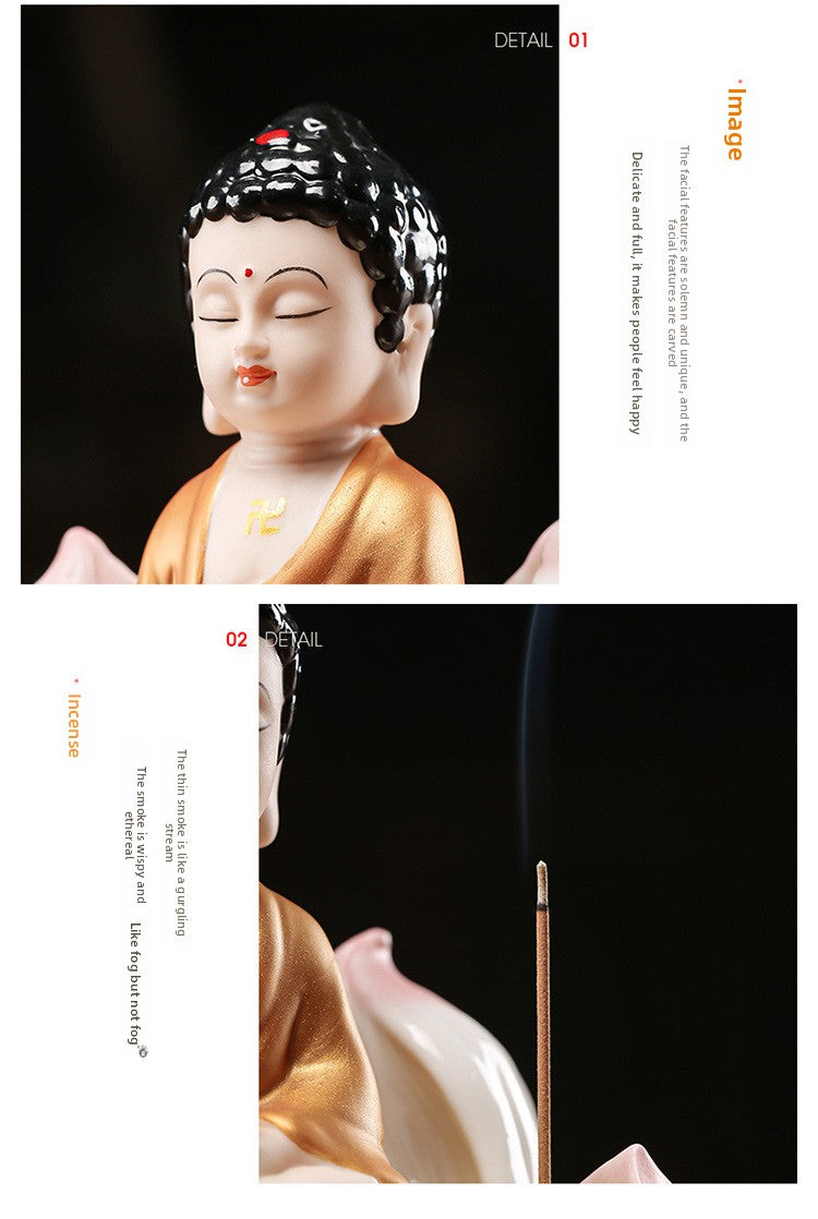 Zensoullab Creative Boutique Handicrafts Ceramic Classical Buddha Statue Buddha Buddha Guanyin Bodhisattva Chinese Household Car Safety Ornaments