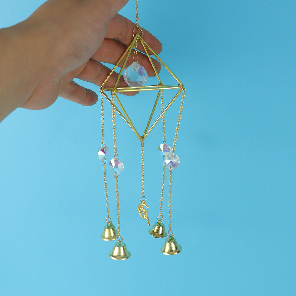 zensoullab Crystal Sun Catcher Air Rack Natural Crystal Ball Lighting Prism Pendant Crystal Hanging Garden Decoration