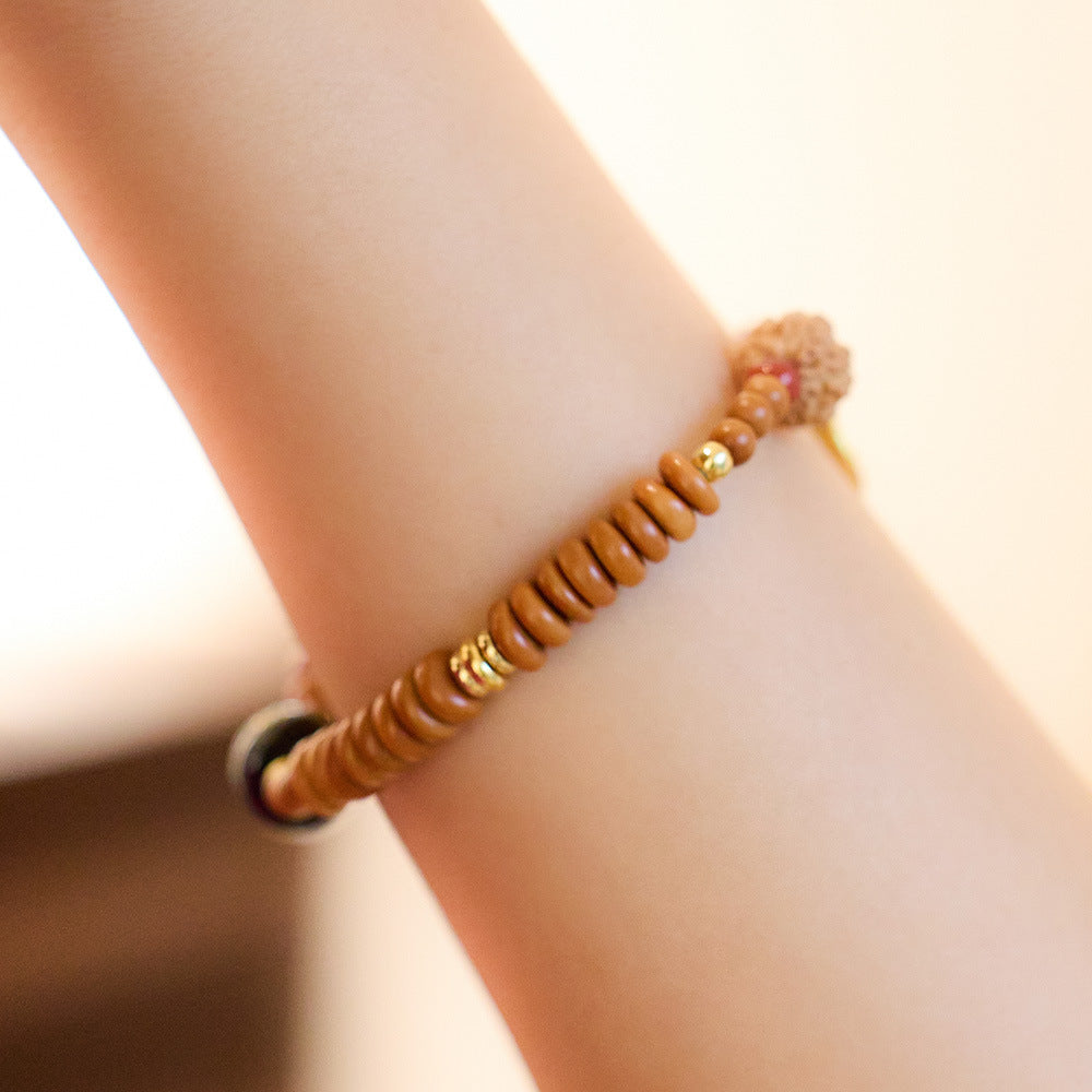 zensoullab Original Vajra Bodhi Bracelet Olive Kernel Tea Crystal Agate Crystal