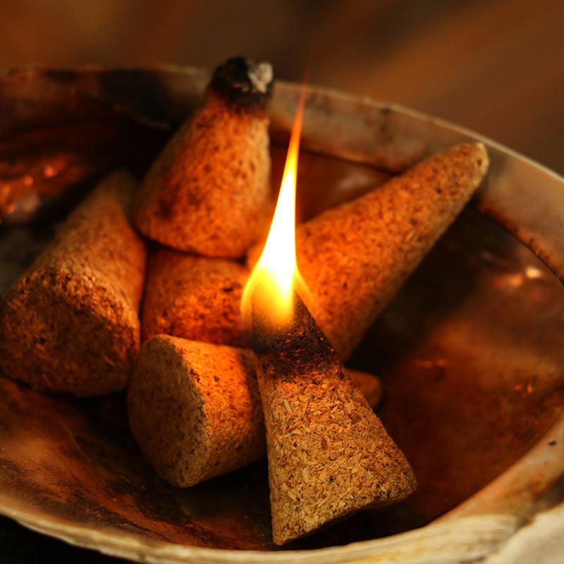 zensoullab Natural Peruvian Santomota Incense Cones Long-lasting Fragrance for Bedroom Aromatherapy Indoor Wooden Incense