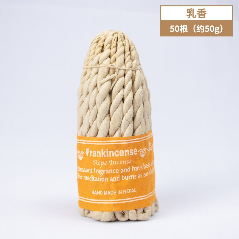 zensoullab Nepal Handmade Plant Incense Powder Rope Incense Meditation Thread Incense Woven Indoor Healing Air Purification Aromatherapy
