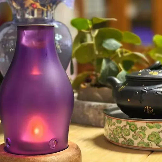 zensoullab Fireproof Candle Incense Burner Agarwood Wood Chips Aromatherapy Lamp Glass Incense Burner Glass Candle Holder Aromatherapy Lamp