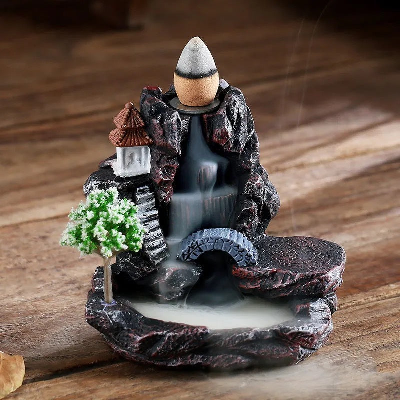 Zensoullab Backflow Incense Burner Resin Ceramic Creative Decoration Aromatherapy Sandalwood Burner Home Aromatherapy Incense Burner Zen