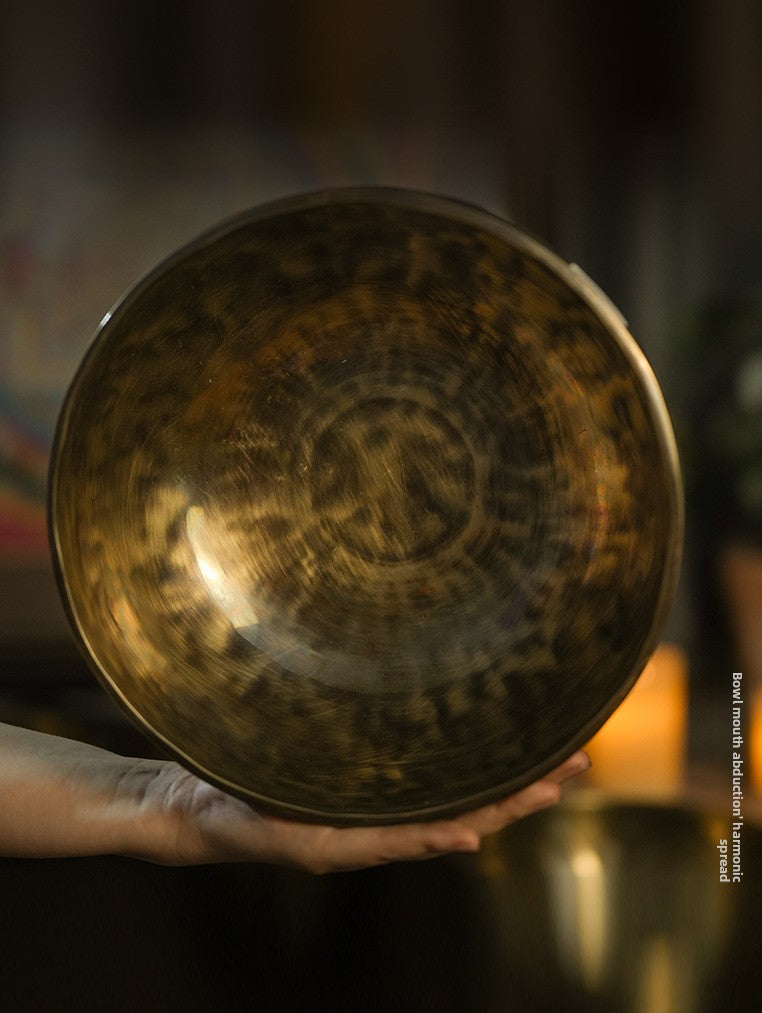 Zensoullab Nepal Handmade Full Moon Himalaya Bowl Santa Bowl Sound Therapy Copper Bowl Yoga Meditation Healing Buddha Sound Bowl Singing Bowl
