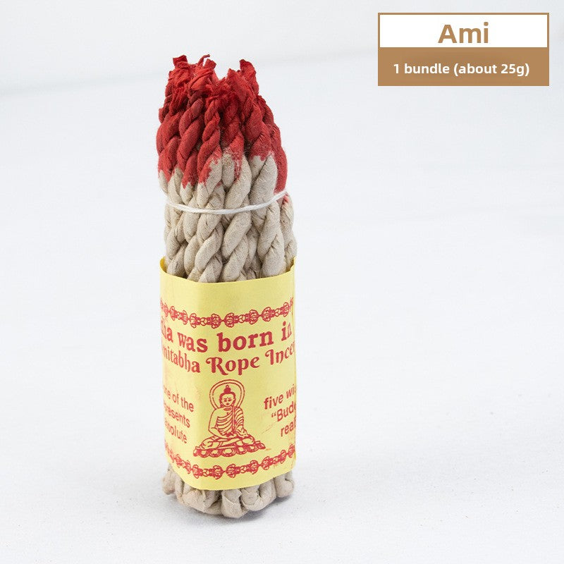 zensoullab Nepal Handmade Plant Incense Powder Rope Incense Meditation Thread Incense Woven Indoor Healing Air Purification Aromatherapy