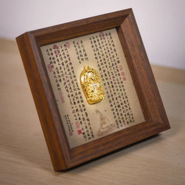 Zensoullab Prajna Paramita Heart Sutra Desktop Decoration Laid-Back Zen Zhao Mengfu Calligraphy Photo Frame Chinese Study Hallway Decoration