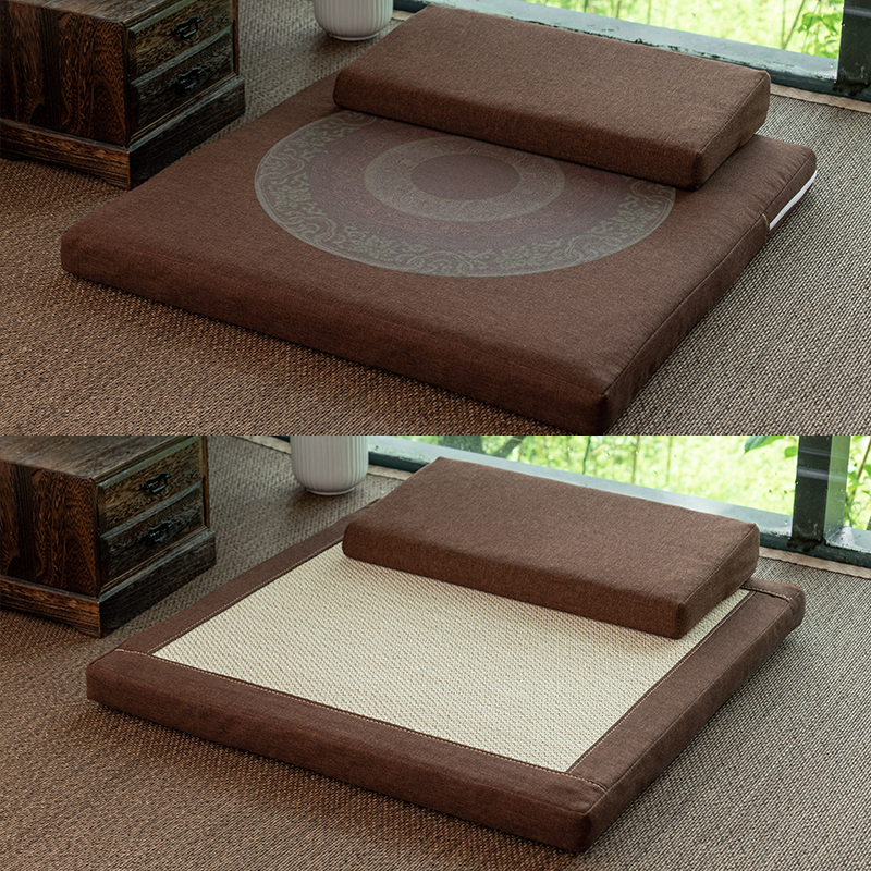 zensoullab Double-Sided Meditation Cushion Home Meditation Cushion Meditation Seat Cushion Thickened Meditation Cushion Meditation Cushion