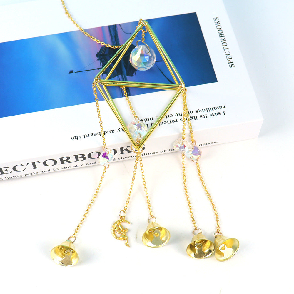 zensoullab Crystal Sun Catcher Air Rack Natural Crystal Ball Lighting Prism Pendant Crystal Hanging Garden Decoration