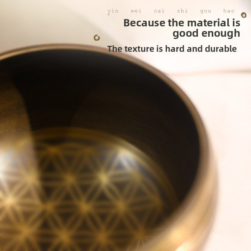 zensoullab Nepal Handmade Singing Bowl Meditation Healing Sanskrit Bowl Sound Wave Healing Yoga Meditation Bowl Buddha Sound Bowl Copper Bowl