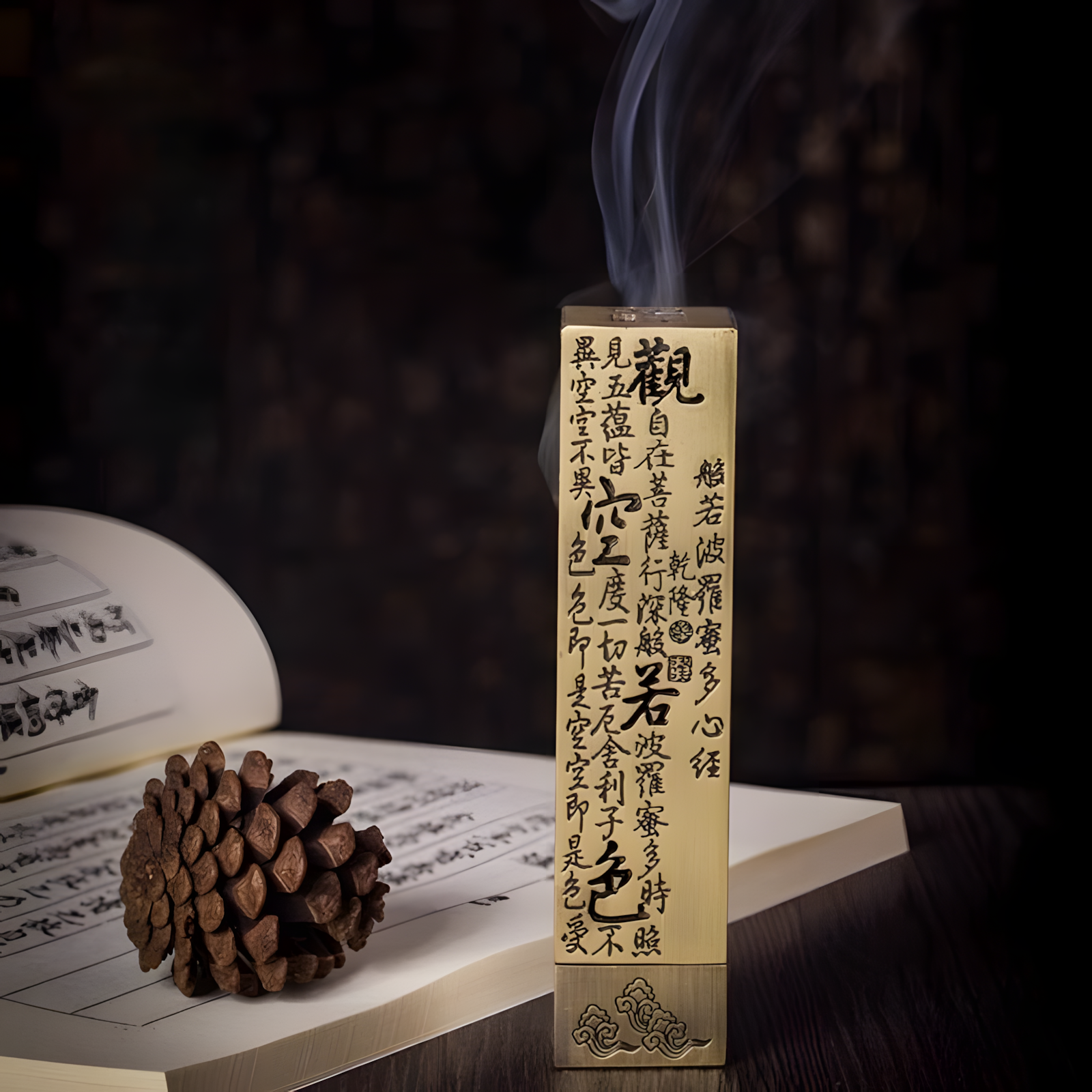 Zensoullab | Heart Sutra Incense Burner for Meditation & Mindfulness