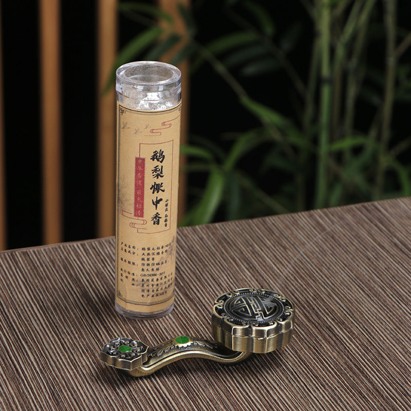 zensoullab Ruyi Auspicious Chinese Incense Burner Small Cloud Shape Non-Stick Incense Burner for Home Indoor Tea Ceremony Incense Desktop Mini Ornament