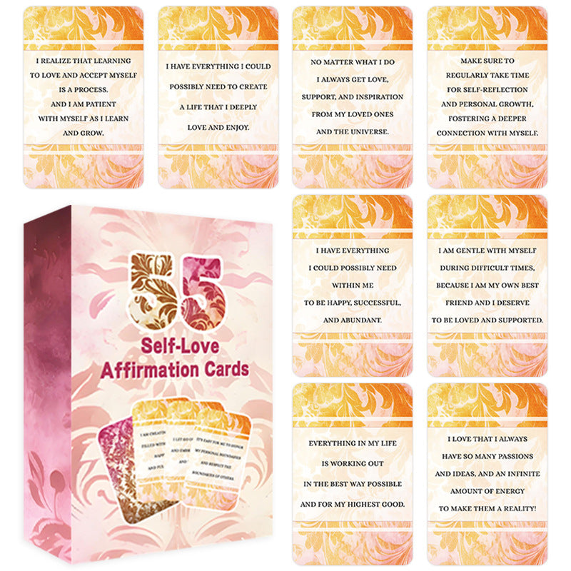 zensoullab 52 Cards of Spiritual Healing Positive Mindfulness Affirmation Cards Self-Care Emotional Cards
