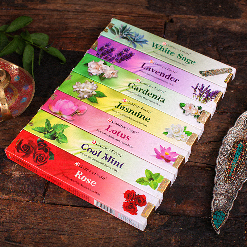 zensoullabGF Hot-Selling Indian Incense 18 Flavors Masala Handmade Sandalwood Agarwood Imported Aromatherapy Incense Stick Tibetan Incense