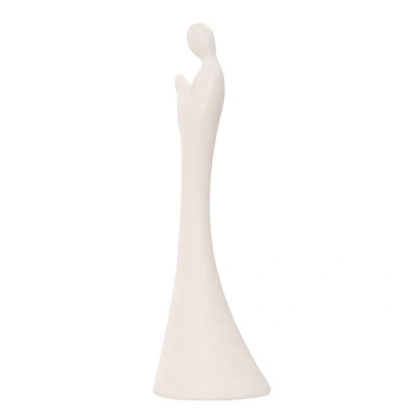 zensoullab Creative Ceramic Phaseless Buddha Figurine Living Room Tea Ceremony White Porcelain Little Monk Zen Style Chinese Minimalist Decorative Ornament