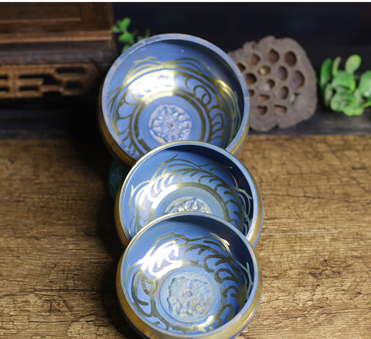 zensoullab Nepal Handmade Buddha Sound Bowl Chanting Bowl Singing Bowl Yoga Meditation Bowl Copper Chime Ritual Bowl Healing Buddha Sound Bowl